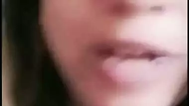 Beautiful wife shows boobs on video call to ex-lover