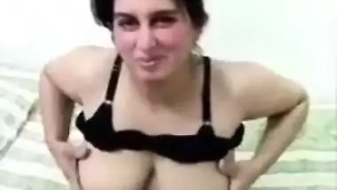 Beautiful Pakistani wife showing her big boobs