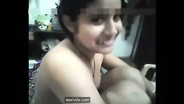 desi sexy young girl at home alone with boyfriend