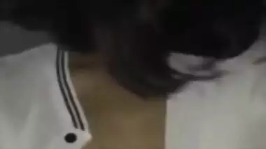 Sexy college girl riding her boyfriend mms