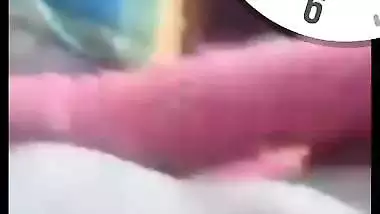 Mast boobs and pussy showing wife on video call